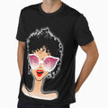 Cool girl in glasses with red lips. by Galina Kostyaeva