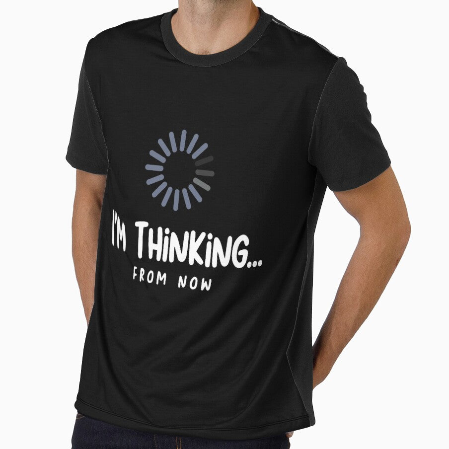 I'm Thinking From Now Funny Typography Design by winstonart