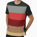 Retro Style Christmas Color Cascading Striped Pattern by thecooltable