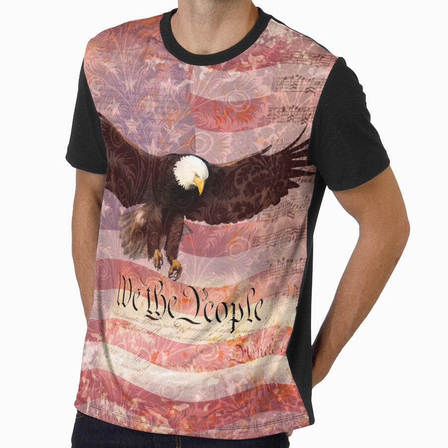 Patriotic Eagle We the People Constitution USA Flag by FishHuntLife