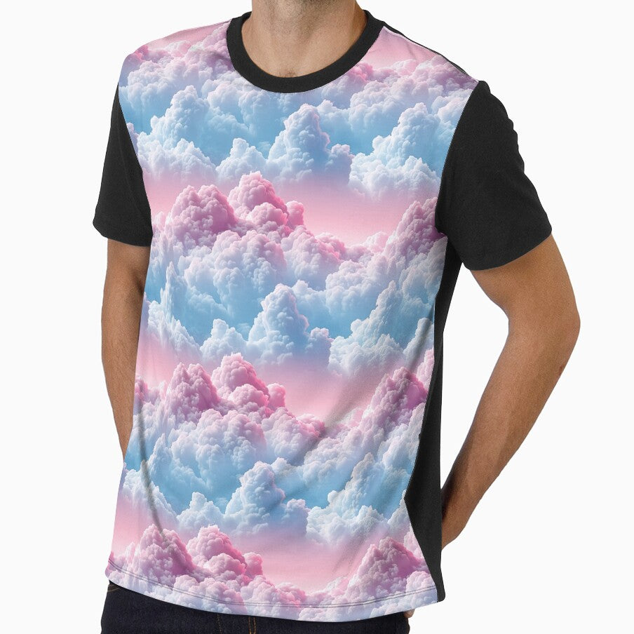 Dreamy Cotton Candy Clouds Pink and Blue Sky by NTGUILTY