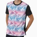 Dreamy Cotton Candy Clouds Pink and Blue Sky by NTGUILTY