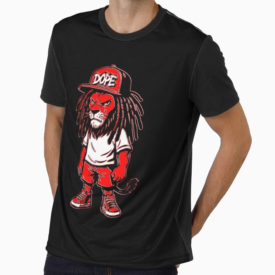 Dope Lion Streetwear Attitude Design by kallerqptart