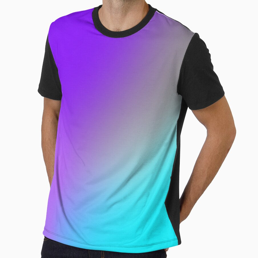 Holographic mermaid gradient background and pattern by Tanuja  Sharma