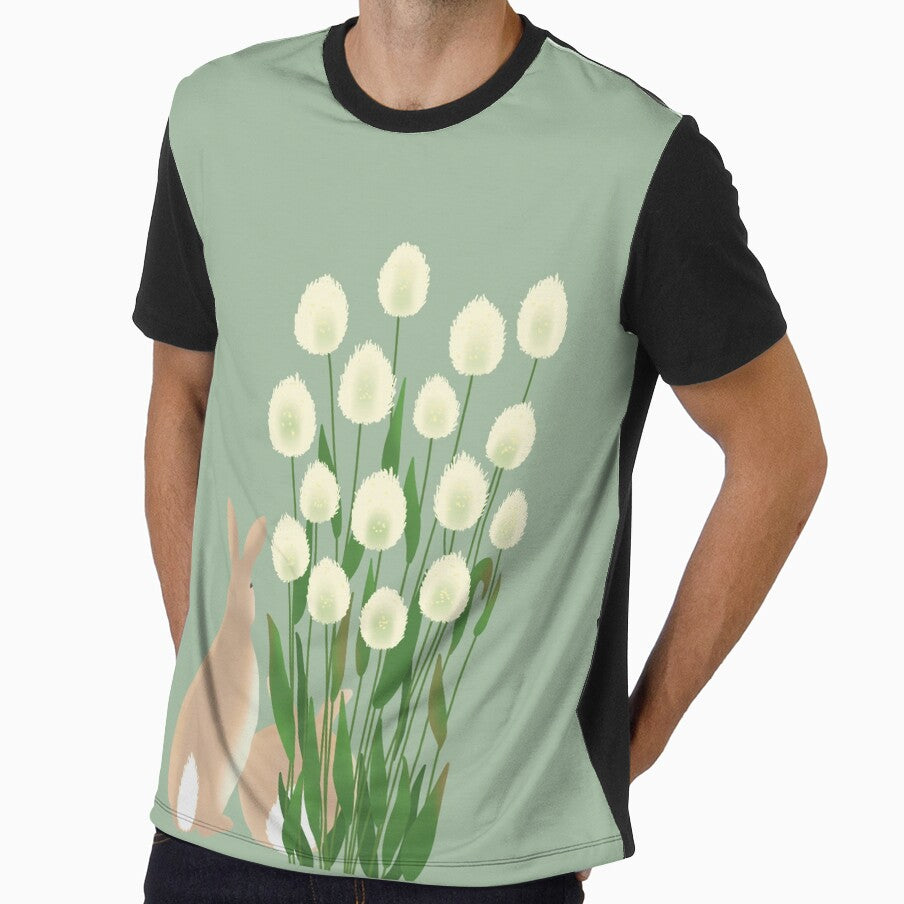 Cute Fluffy Bunny Tail Grass, Hares Tail Plant by jvcoart