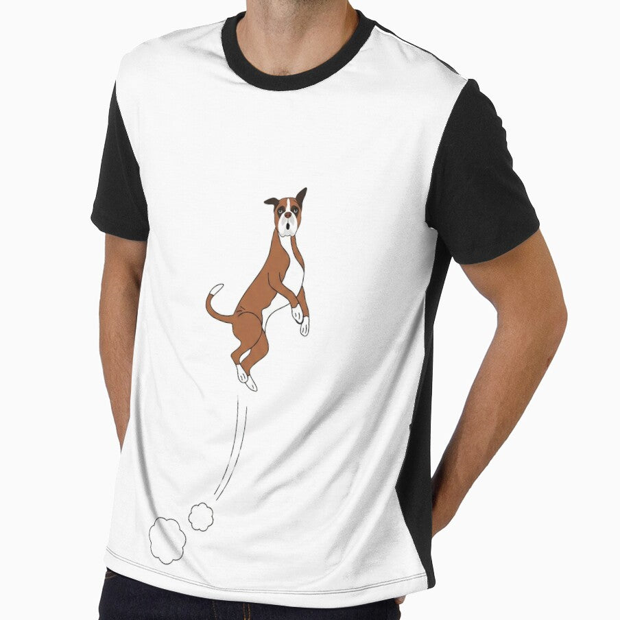 Boxer Dog Jumps by Dmo3HarkoArt