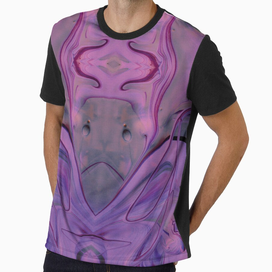 Mad Alien - symmetry in purple green by Psilographics