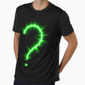 Neon question mark. Great emblem for t-shirts for men and women. by Galina Kostyaeva