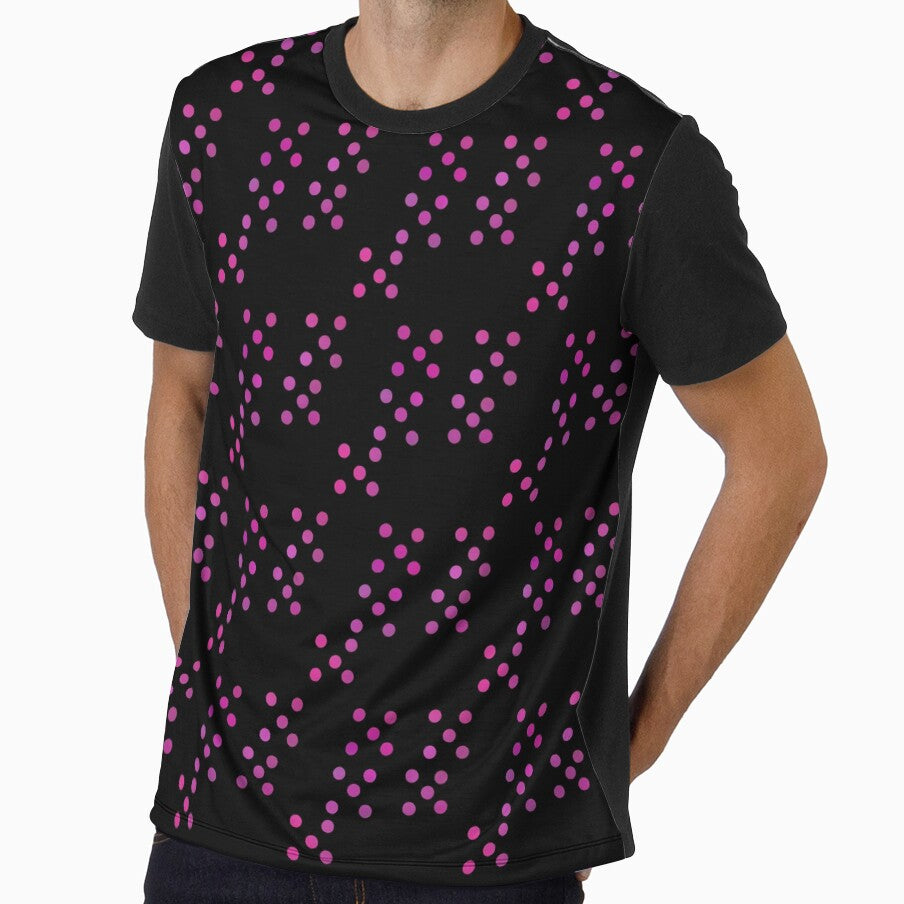 Five Dot Pattern on Black by JaygiesDesign