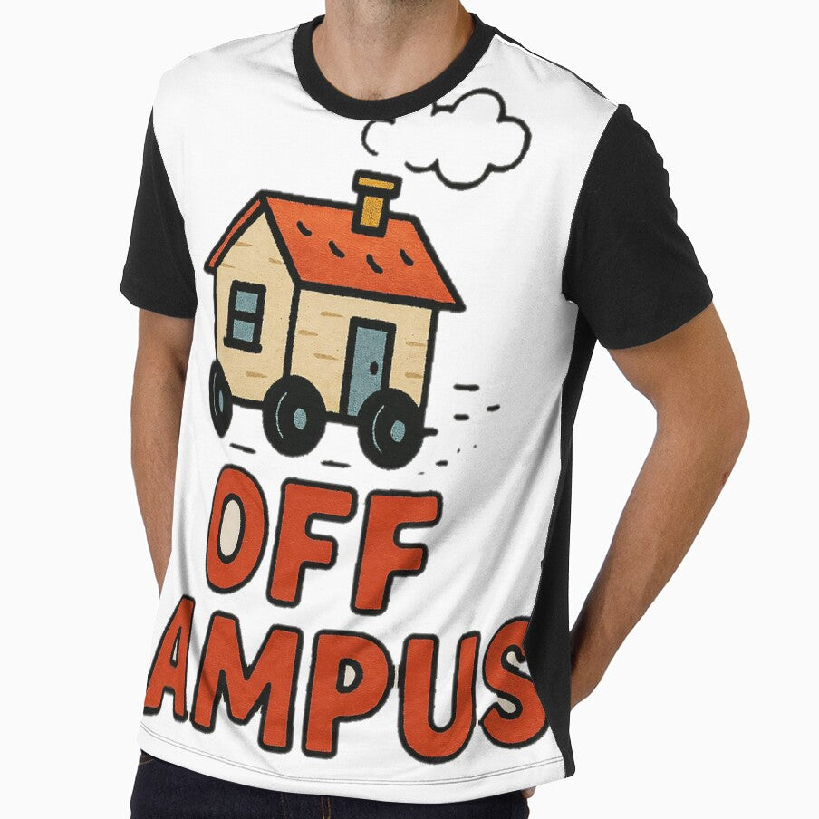Off Campus Oversized T-Shirt Q by NCNGDESIGN