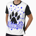 Wildcats School Spirit Blue Wildcat Pride Elementary Teacher T-Shirt by Othinus