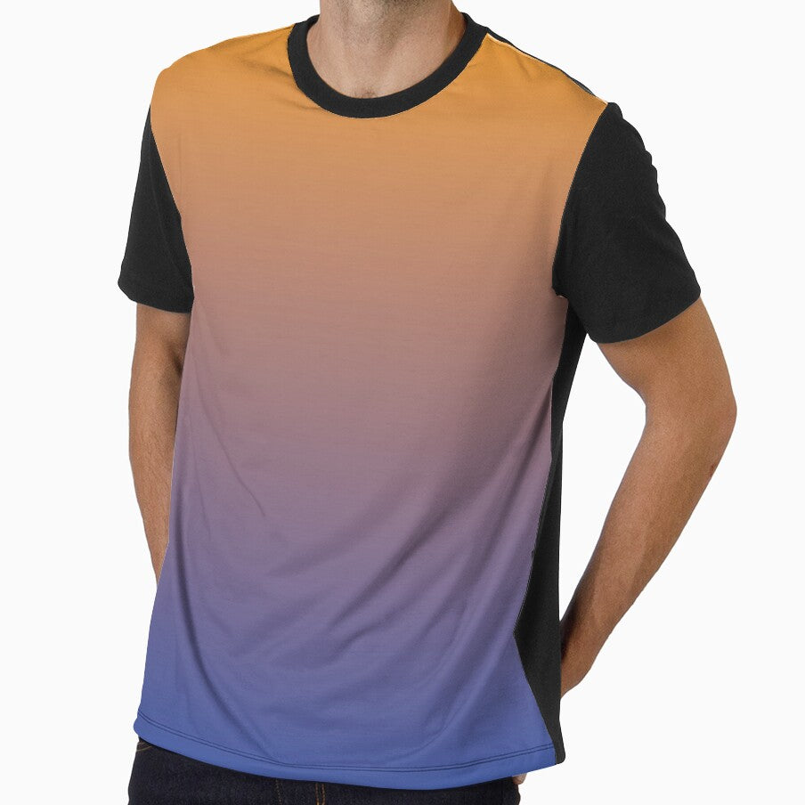 Retro Orange Mauve and Indigo Gradient by BetweenForms