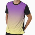 Purple Yellow Sunset Ombre Gradient by Julie Erin Designs