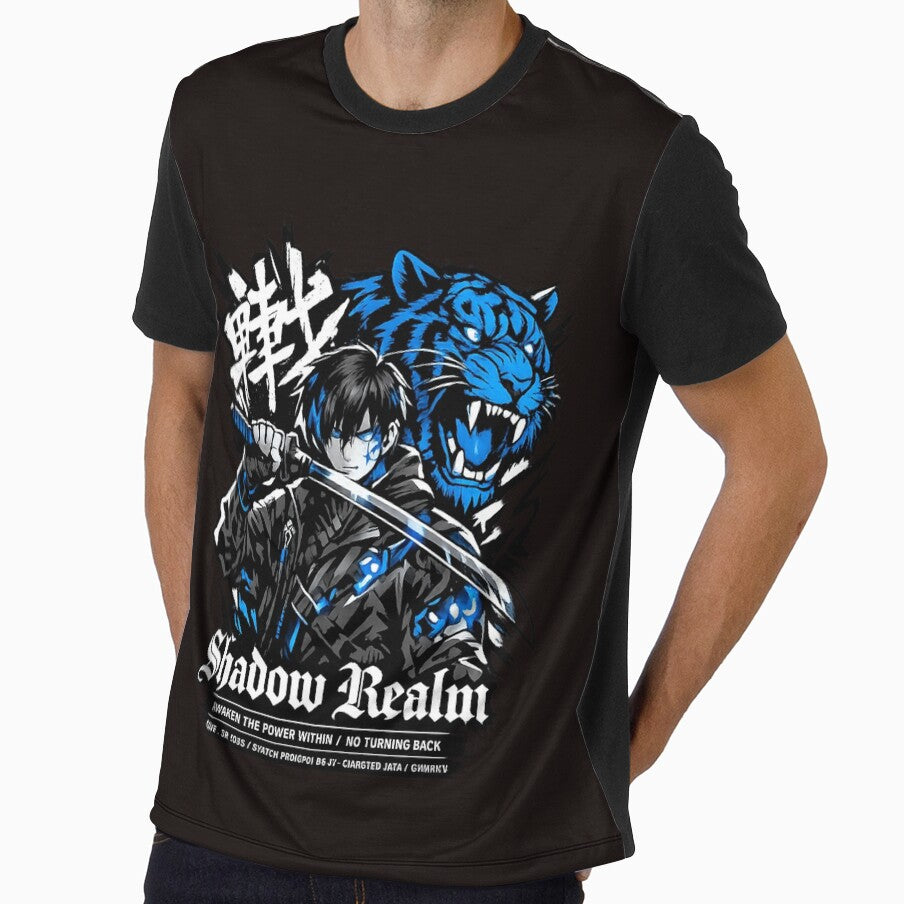 Midnight Sapphire: Urban anime Samurai Tech-Wear Design by NituHub