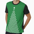 Minimal Christmas Tree - on Green by boltjesdesign