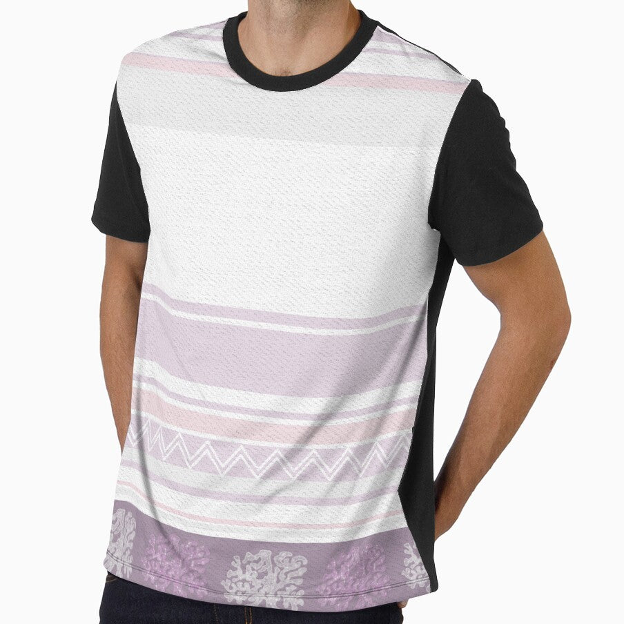 Mulberry and White Coral Coastal print by PrissDodrill-86