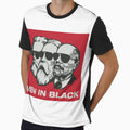 Cool Men in Black T-shirt by ethnographics