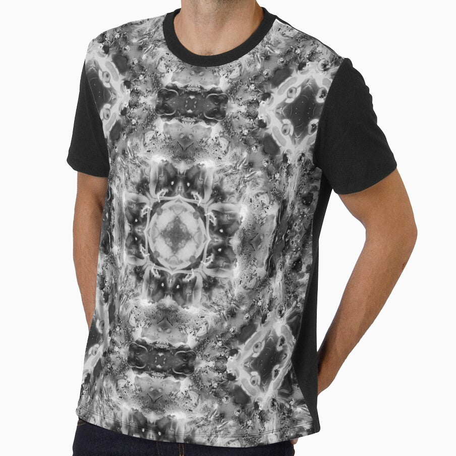 Symmetrical design in black and white # 3 by Psilographics