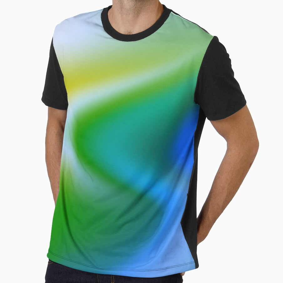 Green Blue Gradient by Printedarts