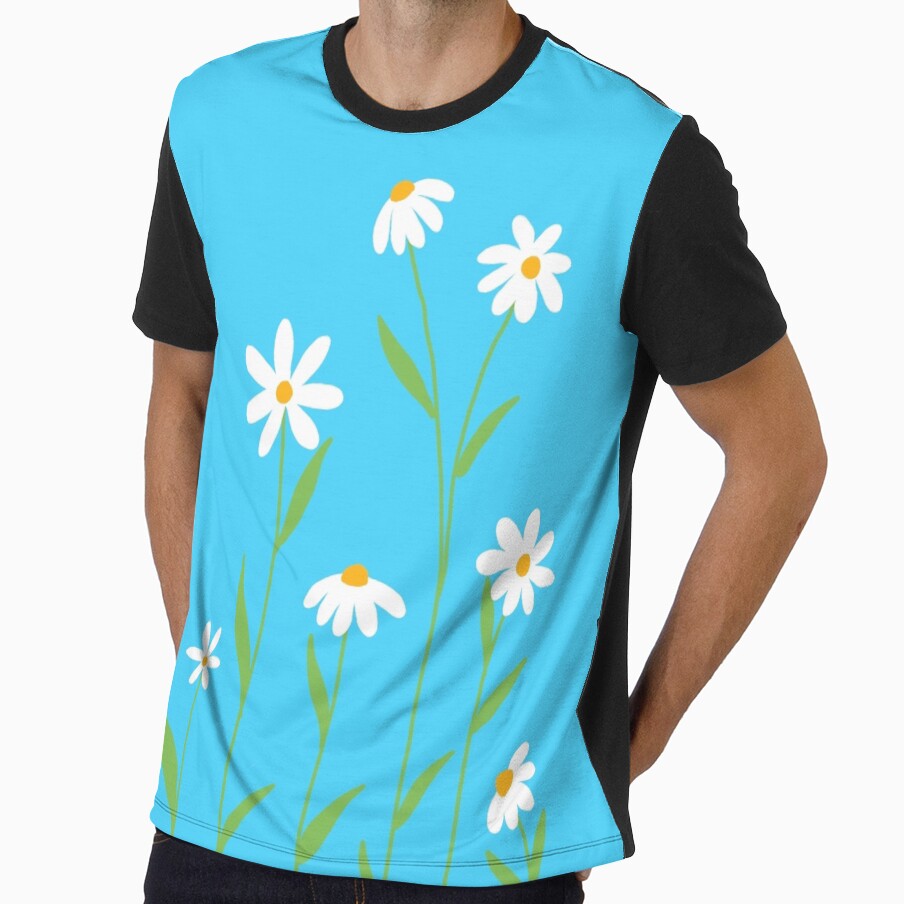 "cute daisy flowers minimal" by tudoo