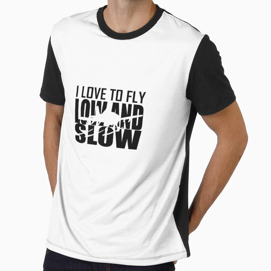 I Love To Fly Low And Slow Cropduster Ag Pilot T Shirt by rturuytuyt