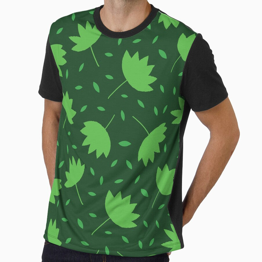 Simple Minimalist modern  Lime green leaves pattern by Yasminepatterns