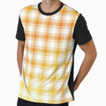 Plaid Pattern Yellow and Orange Golden Gradient by murialbezanson