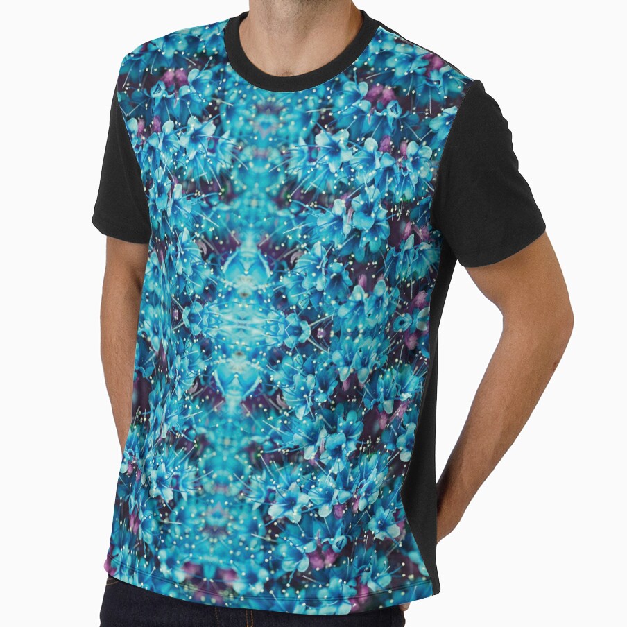 Flower magic in blue by Psilographics
