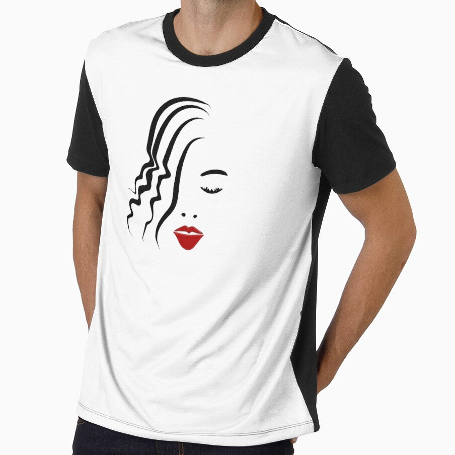 Image of a woman for T-shirts for men and women. by Galina Kostyaeva