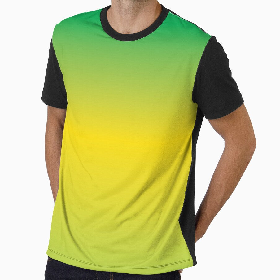 Minimalist Green and Yellow Ombre Gradient by BetweenForms