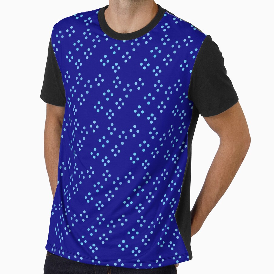 Clustered Blue Dots on Dark Blue by JaygiesDesign