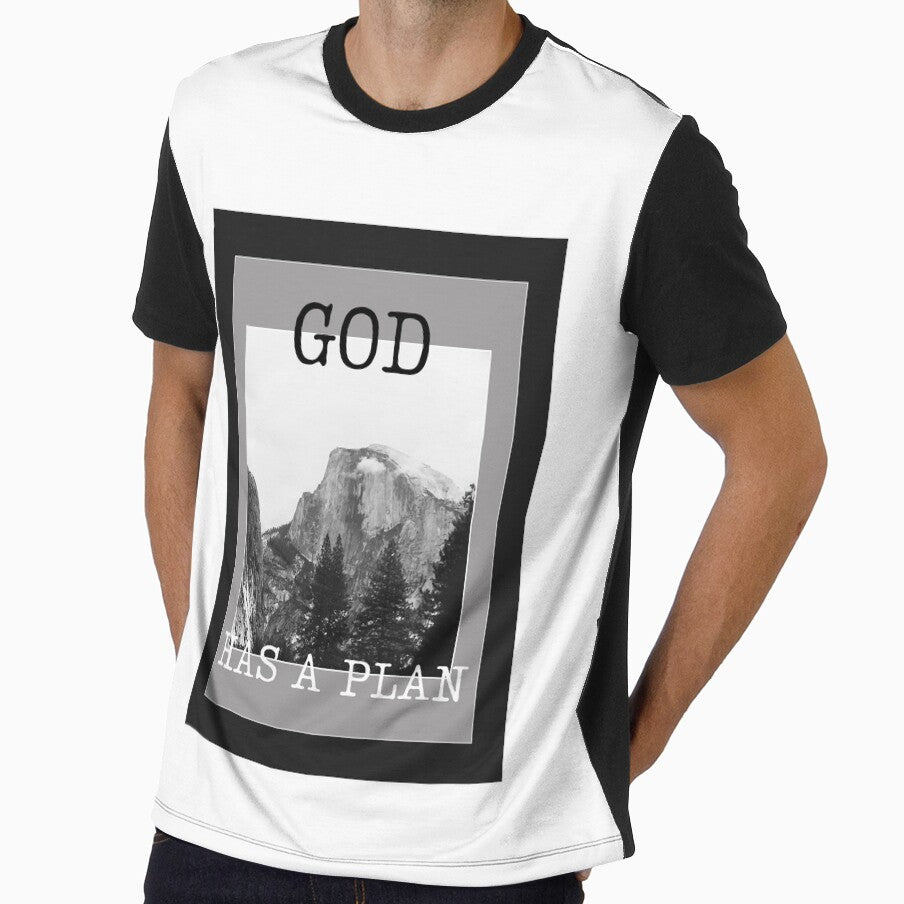 God Has a Plan Half Dome Yosemite Monochrome by Neeshki