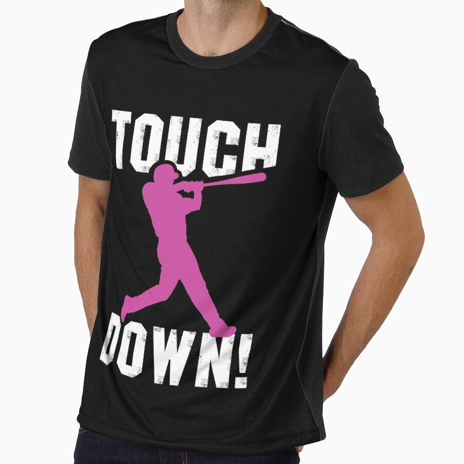 Touchdown Basball Player Pink For Girls Women Football by shirtscom