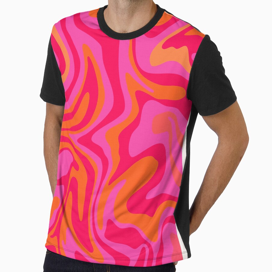 Aura Euphoria Retro Gradient, Wavy, Grainy Gradient Colorful, Electric, Trippy, 70s-80s Vibes by lucentartshop1
