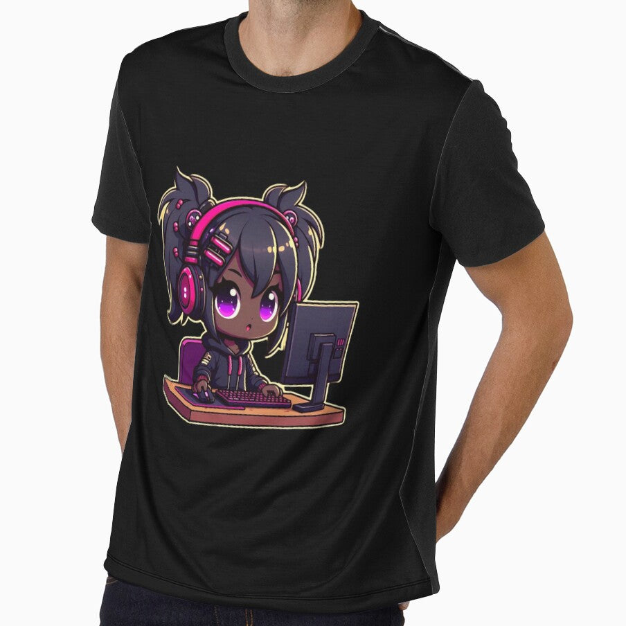 Gamer Girl Gaming Oversized by LullaBaby