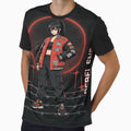 Built From Rebel Energy Anime Streetwear Girl Graphic T-Shirt – Urban Red Aesthetic Punk Style by designreach