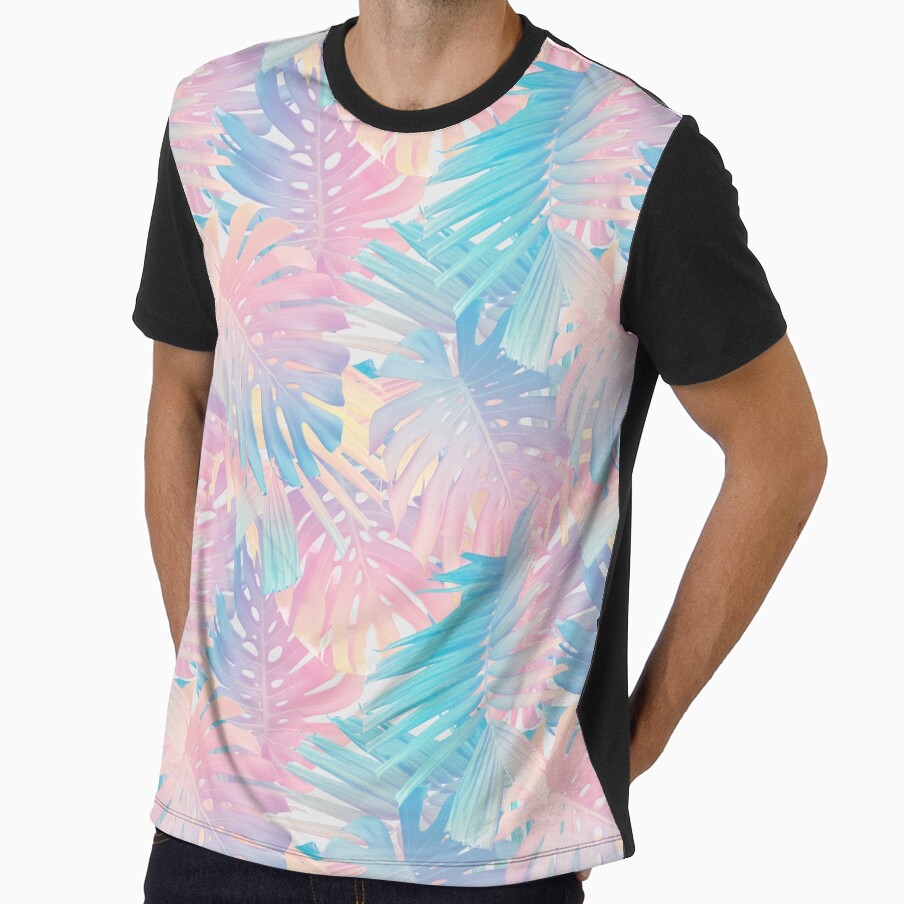 Cotton Candy Monstera Palm Jungle 1 by Anita's & Bella's Art
