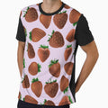 strawberry hand drawn pink color pattern by Special-Ninja
