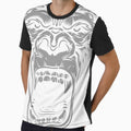 Face of gorilla on gray by PherppaXz