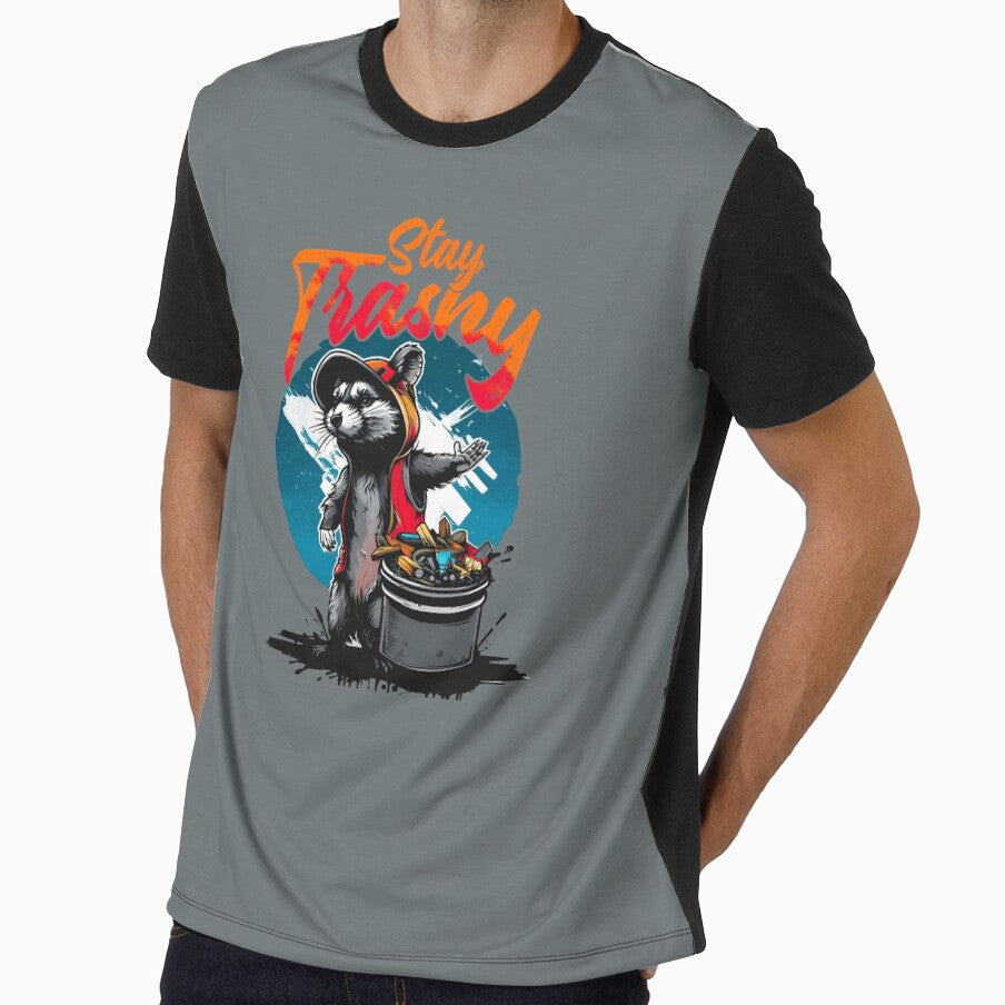 Colorful Dumpster Bandit Raccoon by Szpaku desart