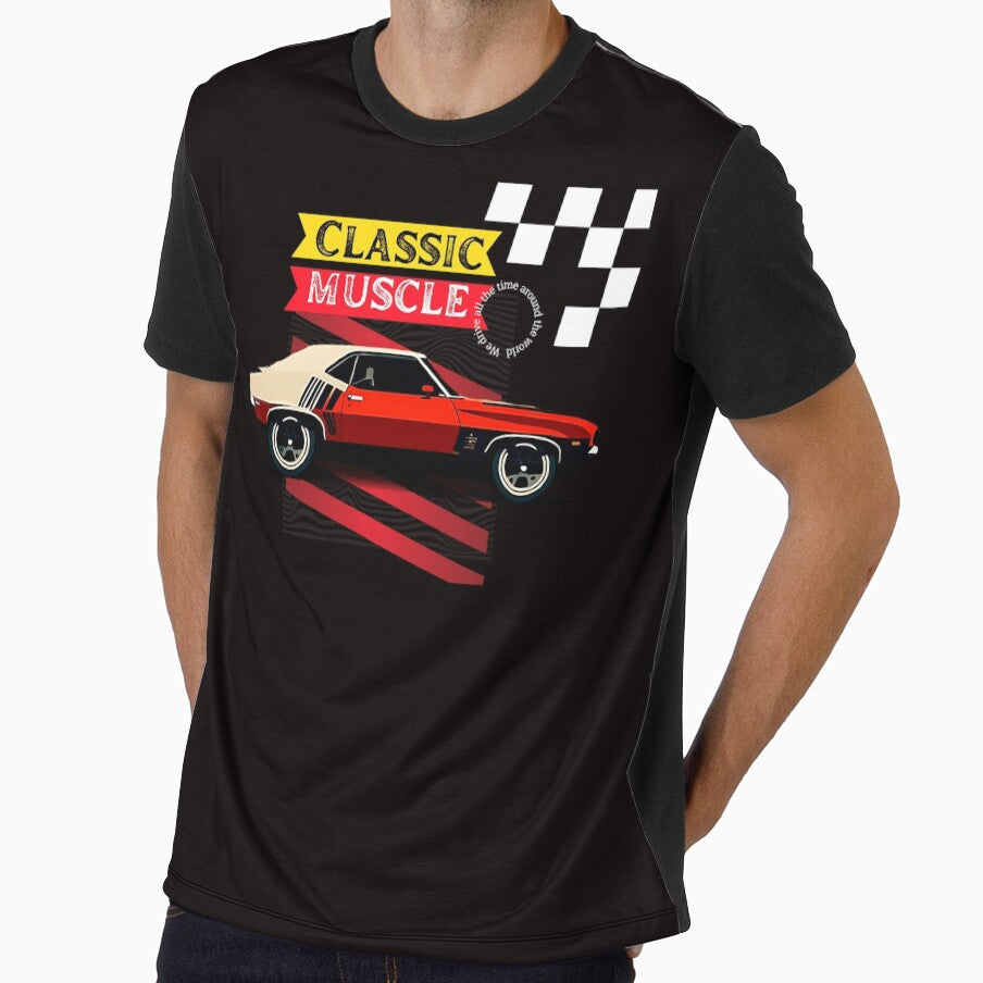 Classic Muscle Car Racing Vintage Sports Car by ImaginAI