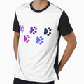 Purple Dog Paw Prints by OlyvieArt