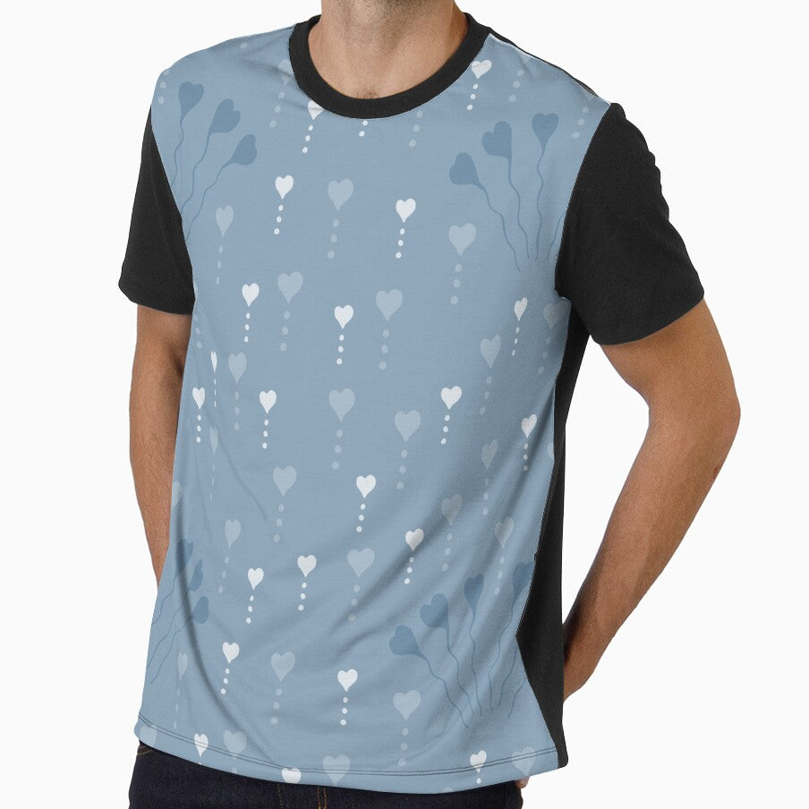 Blue dripping hearts in love by SerahO