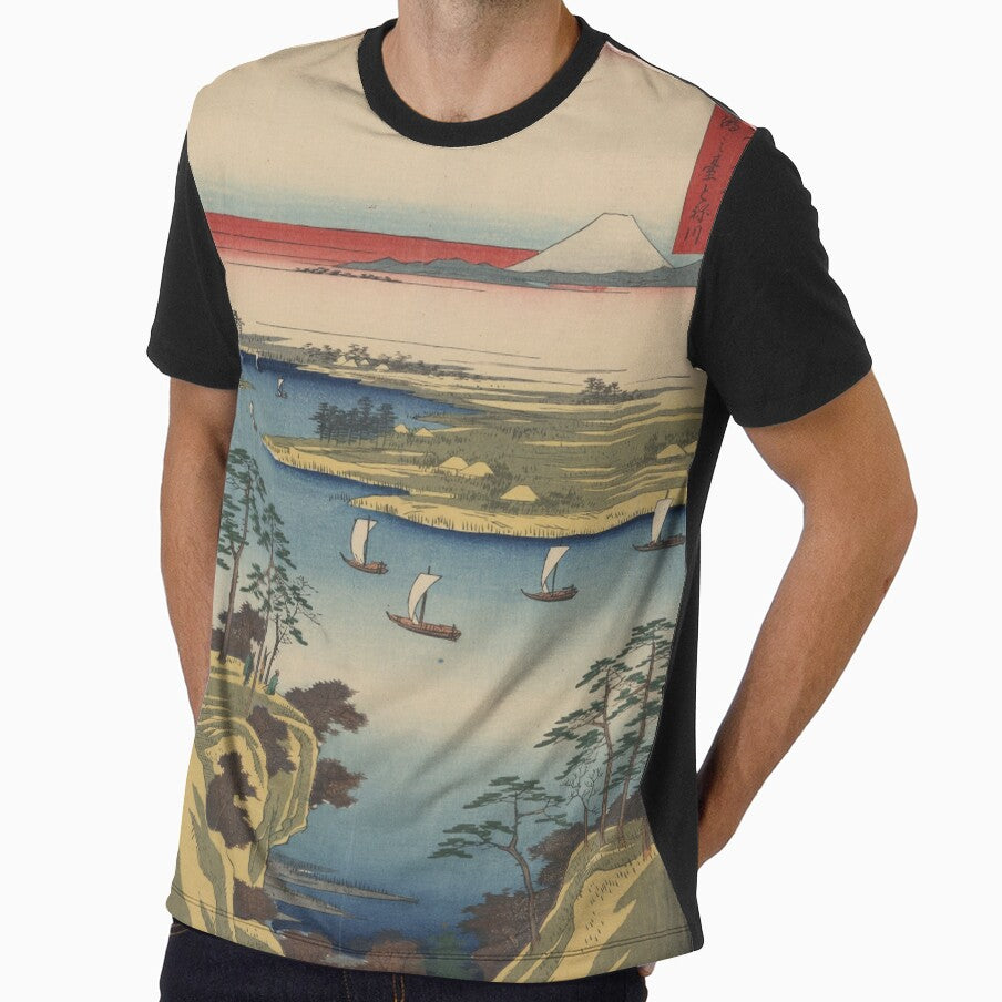 Hiroshige's Wild Goose Hill and the Tone River by mosfunky