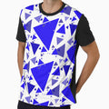 Triangle pattern, Blue triangle by PAINTORS