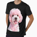 Fluffy Pink Poodle Puppy - Cute Cotton Candy Dog Art by RudArtAI
