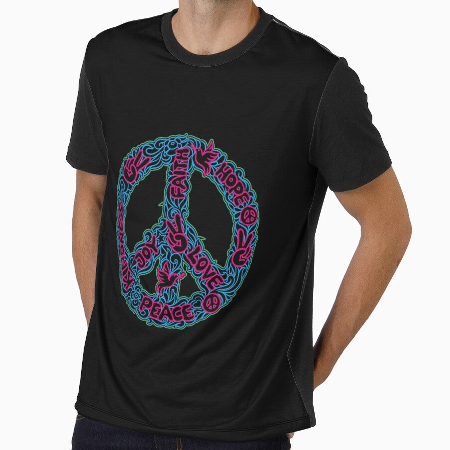 LOVE PEACE DONUT DESIGN by Picspot