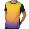 Retro Green Yellow and Purple Gradient by BetweenForms
