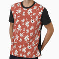 Terracotta Red Floral Pattern by Michouprint