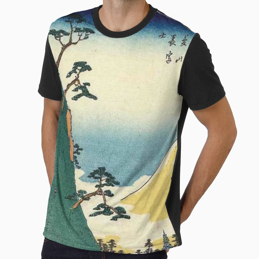 Hiroshige's Back View of Fuji from Dream Mountain in Kai Province by mosfunky